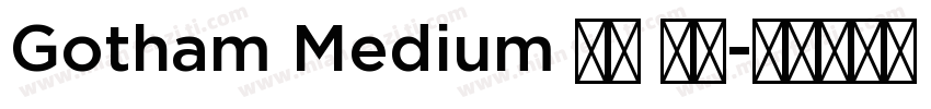 Gotham Medium 亮体 斜体字体转换